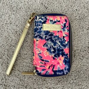 Lilly Pulitzer Colorful Floral Wristlet